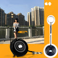 Black Bluetooth remote control for smartphone selfies and video recording.
