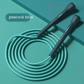 Children's PVC skipping rope 280cm long, 5mm diameter, in black, blue, red, purple or green.