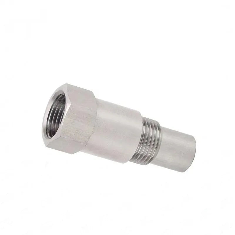 304 stainless steel automotive oxygen sensor connector adapter with three-way catalyst compatibility