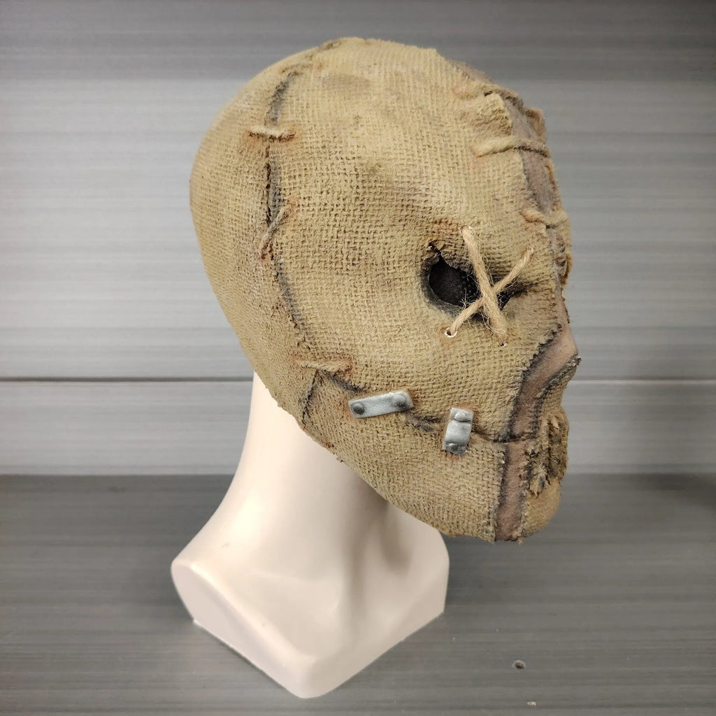 Latex scar skull Halloween mask head cover horror costume accessory