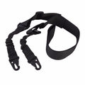 Placement rope crossbody nylon strap with harpoon line tension adjustment on black background