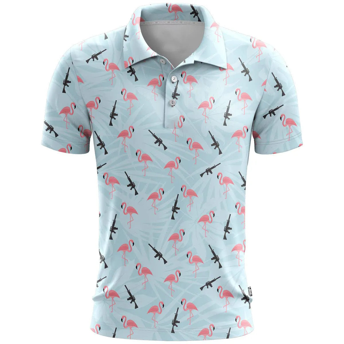 Loose-fit short-sleeve sportswear top with a 3D printed colour pattern in bird's eye cloth fabric.