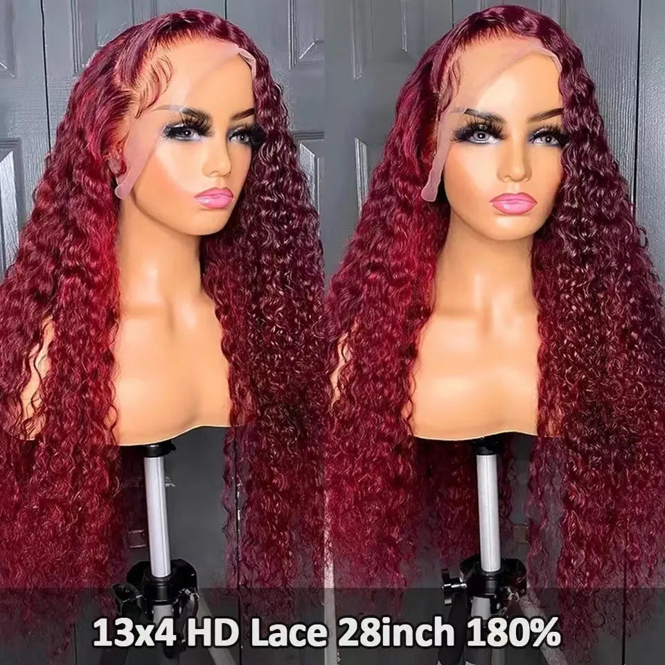 13x6 front lace wig medium long curly hair side bangs high temperature fibre multiple colours and lengths