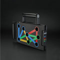 Yunmai black push-up stand with ABS construction, main body 300x180x36mm, handles 172x93x36mm