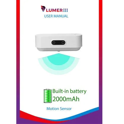 White magnetic USB rechargeable LED night light with touch controls and human body induction sensor