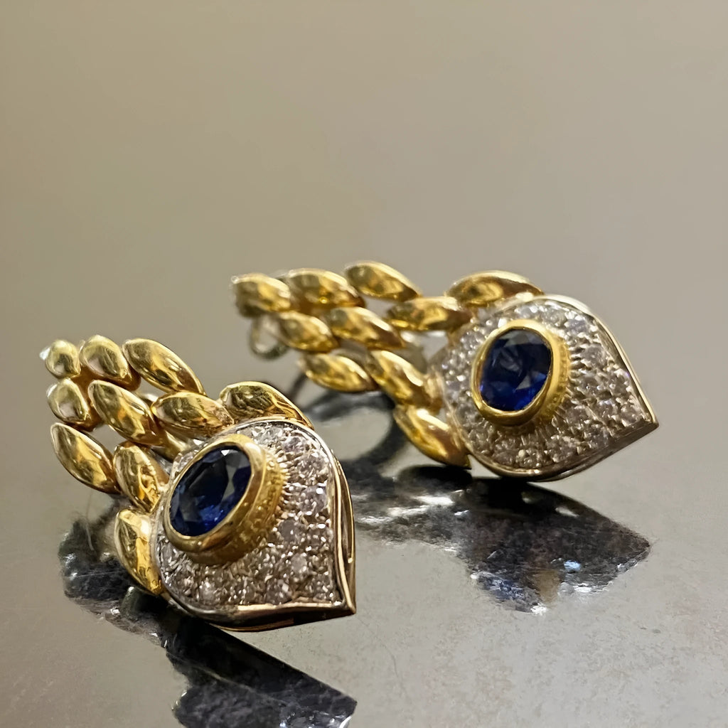 Pair of snake motif earrings for women in imitation gold electroplated alloy, fashion OL style