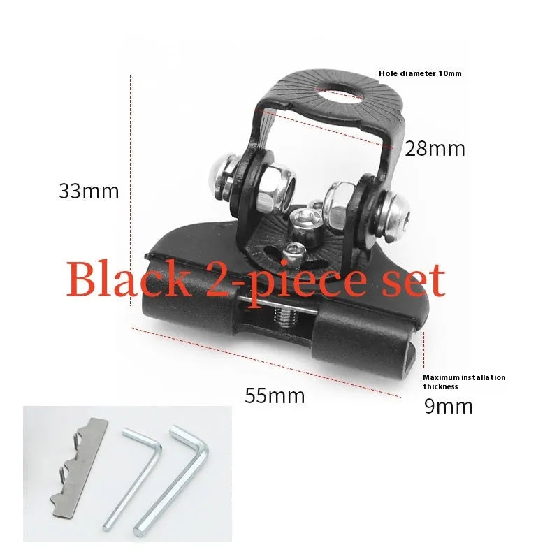 Car hood universal bracket stainless steel rubber clip for LED strip light and tube holder black