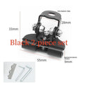 Car hood universal bracket stainless steel rubber clip for LED strip light and tube holder black