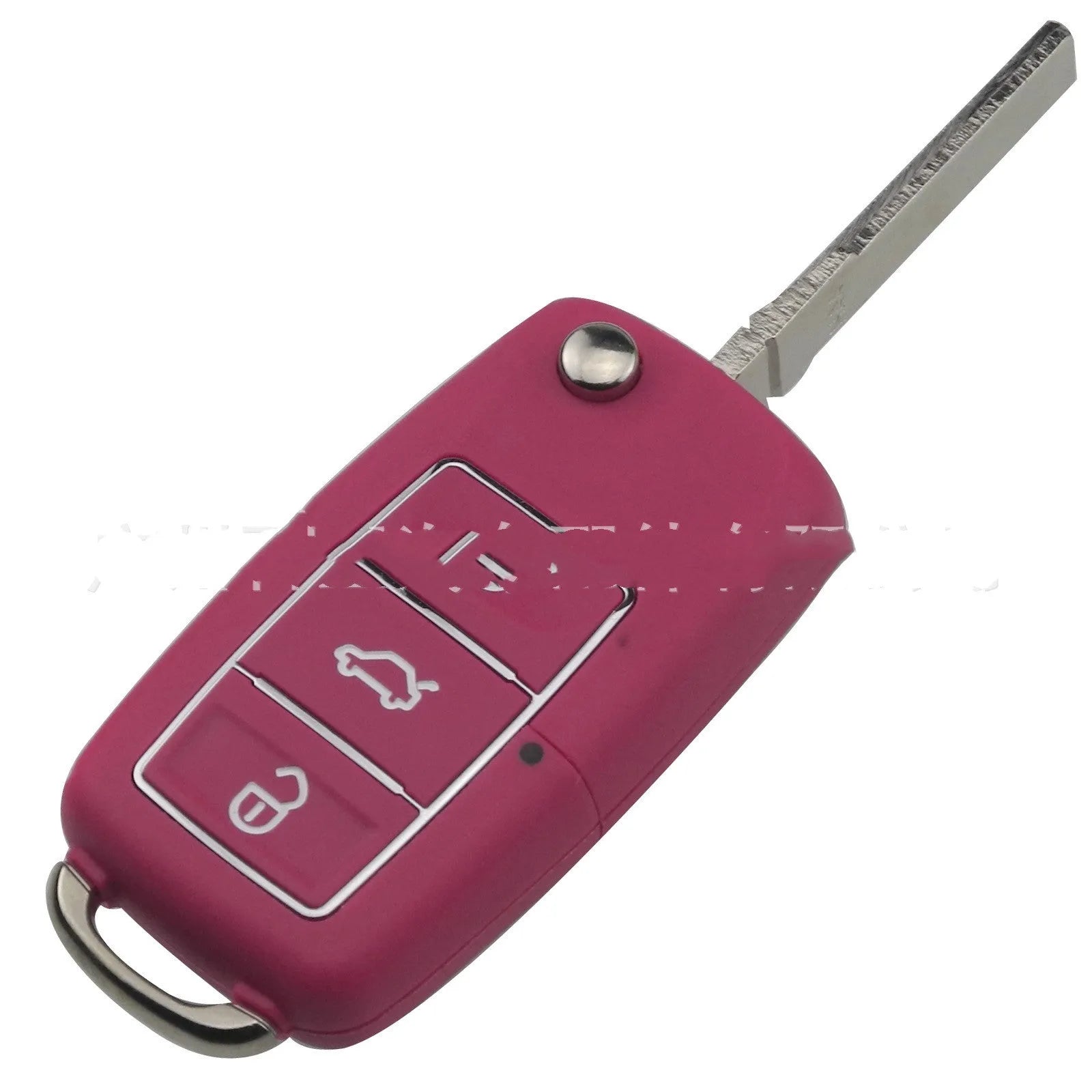 Volkswagen Jetta Golf car key shell replacement case in black, blue, purple, red, and yellow colours.