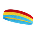 Adult sports headband for yoga and running in multiple colour combinations, size 5.5cm by 20cm.