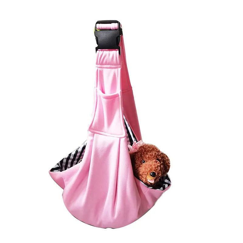 Soft adjustable shoulder strap dog carrier bag in multiple colour options for pets under 7.5kg