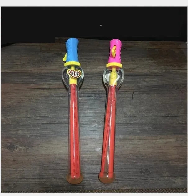 46cm long bubble gun in western sword shape for children's outdoor play, PC plastic, random colour