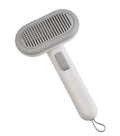 Large pet hair removal comb with integrated shaver in light green, pink and light grey colours