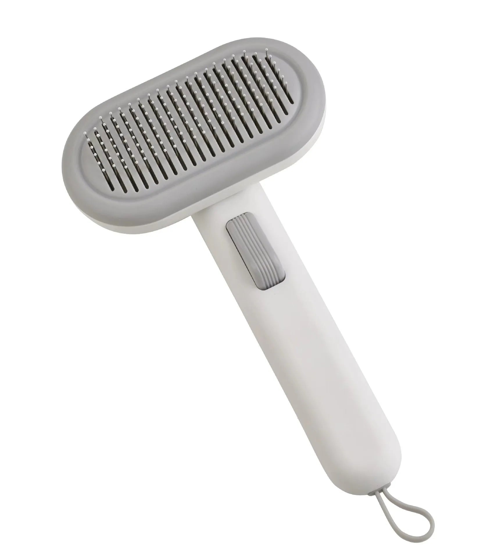 Large pet hair removal comb with integrated shaver in light green, pink and light grey colours