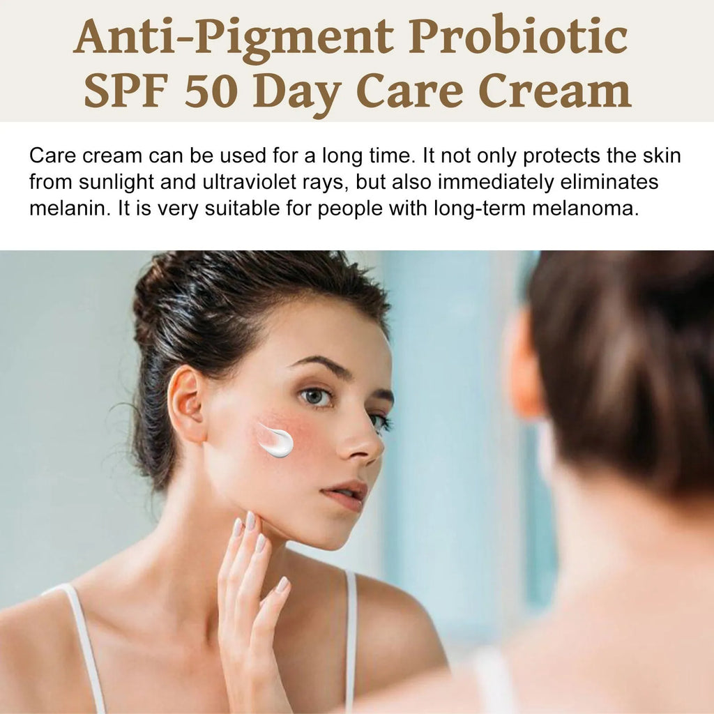 50g tube of probiotics protective cream for brightening skin with vitamin C and titanium dioxide