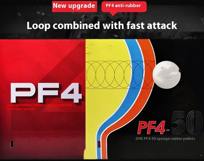 Fast Attack Sticky Classic-50 table tennis racket with anti-rubber in red or black colour options.
