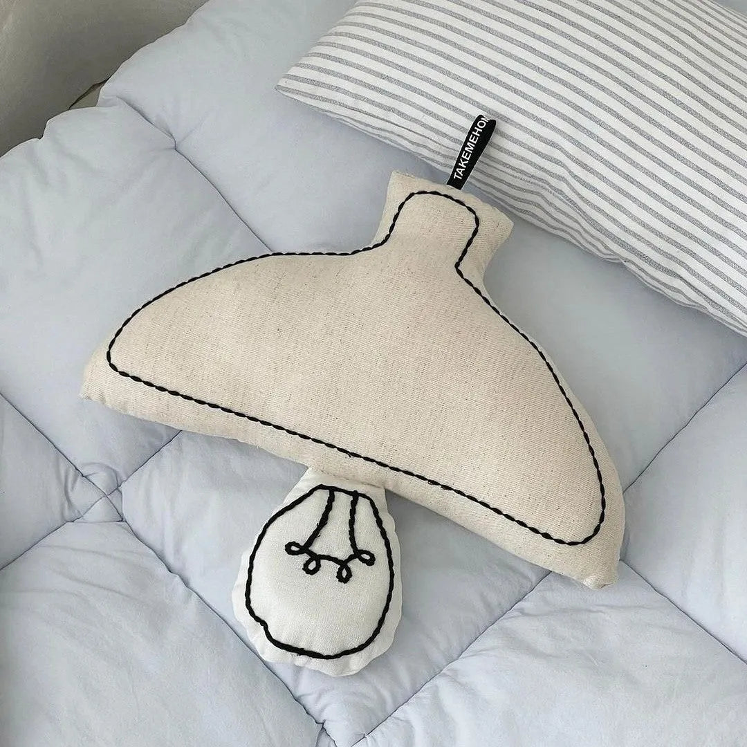 Fabric LED wall hanging bedside lamp, 29x27cm, beige pink or blue shade, for baby feeding