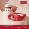 Electric USB heating coaster with adjustable temperature, Christmas Snowman design, 120x148x64mm