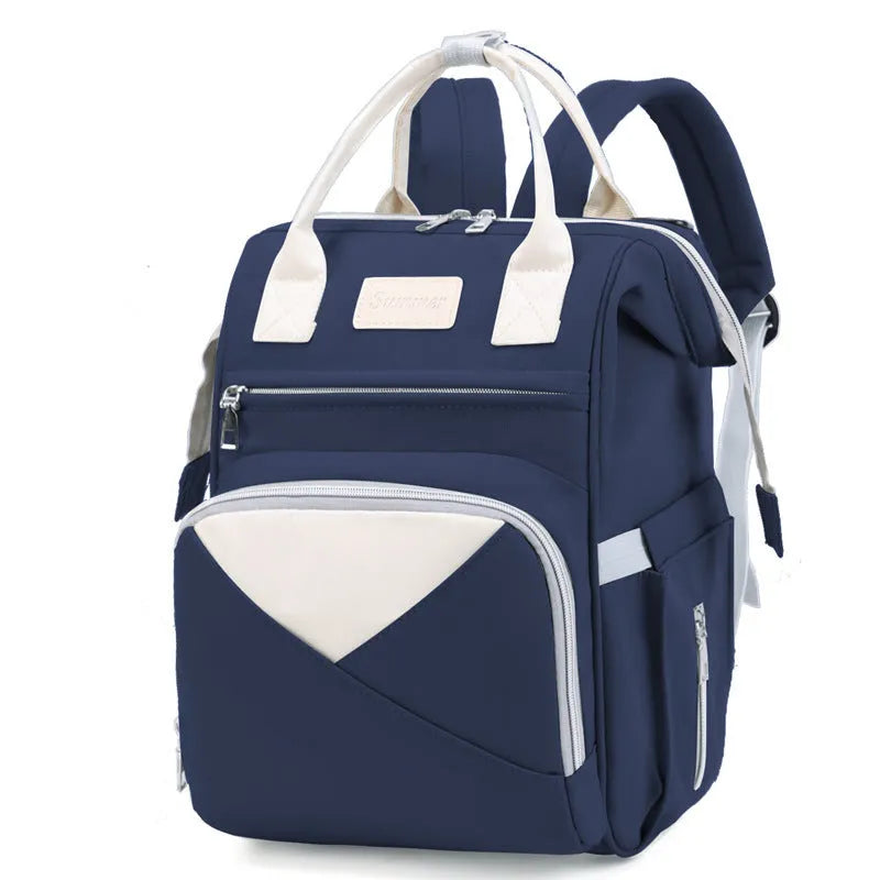 Large-capacity multi-compartment thermal insulation backpack in nylon fabric, available in multiple colours