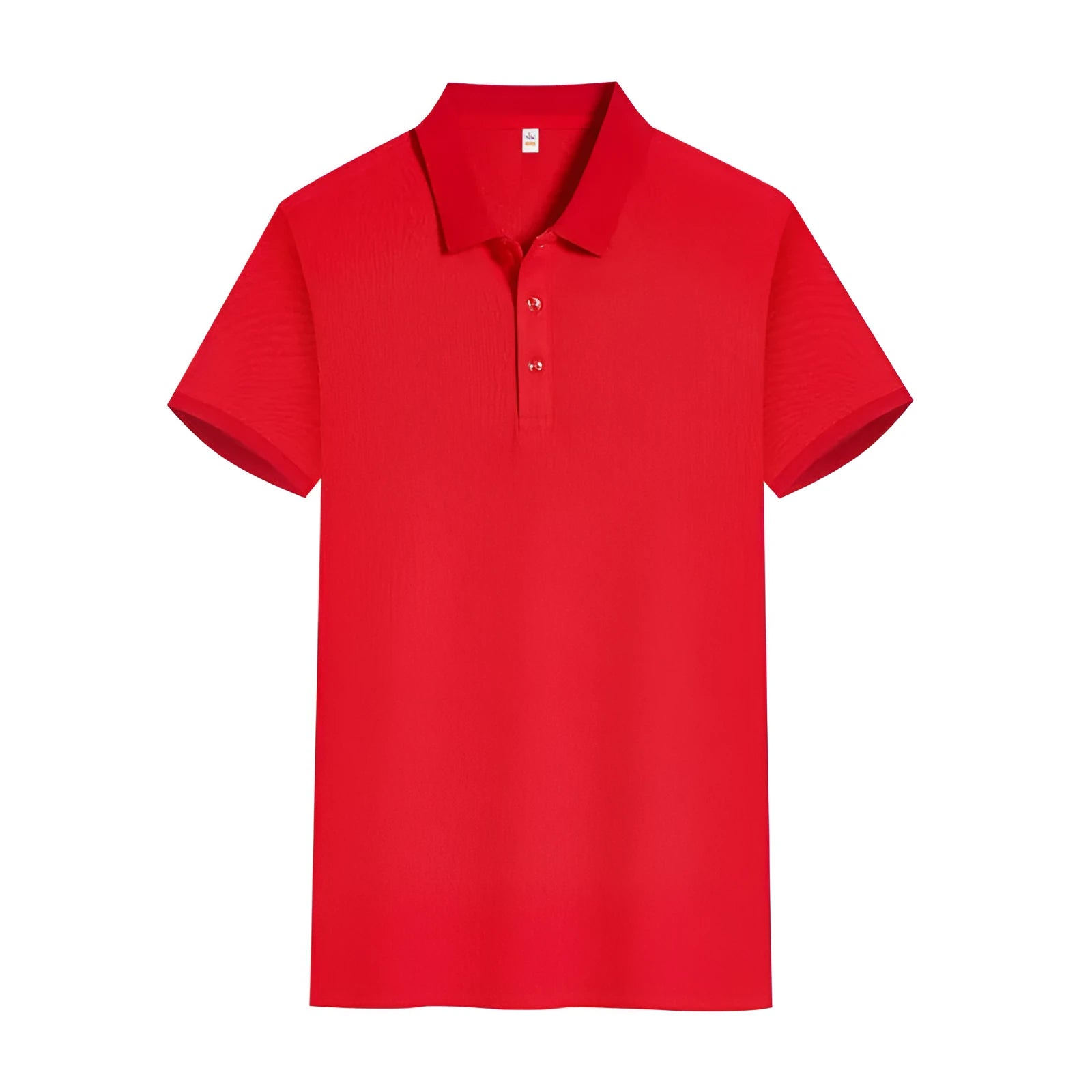 Solid colour cotton blend polo shirt overalls with short sleeves and slit detail, available in multiple colours and sizes