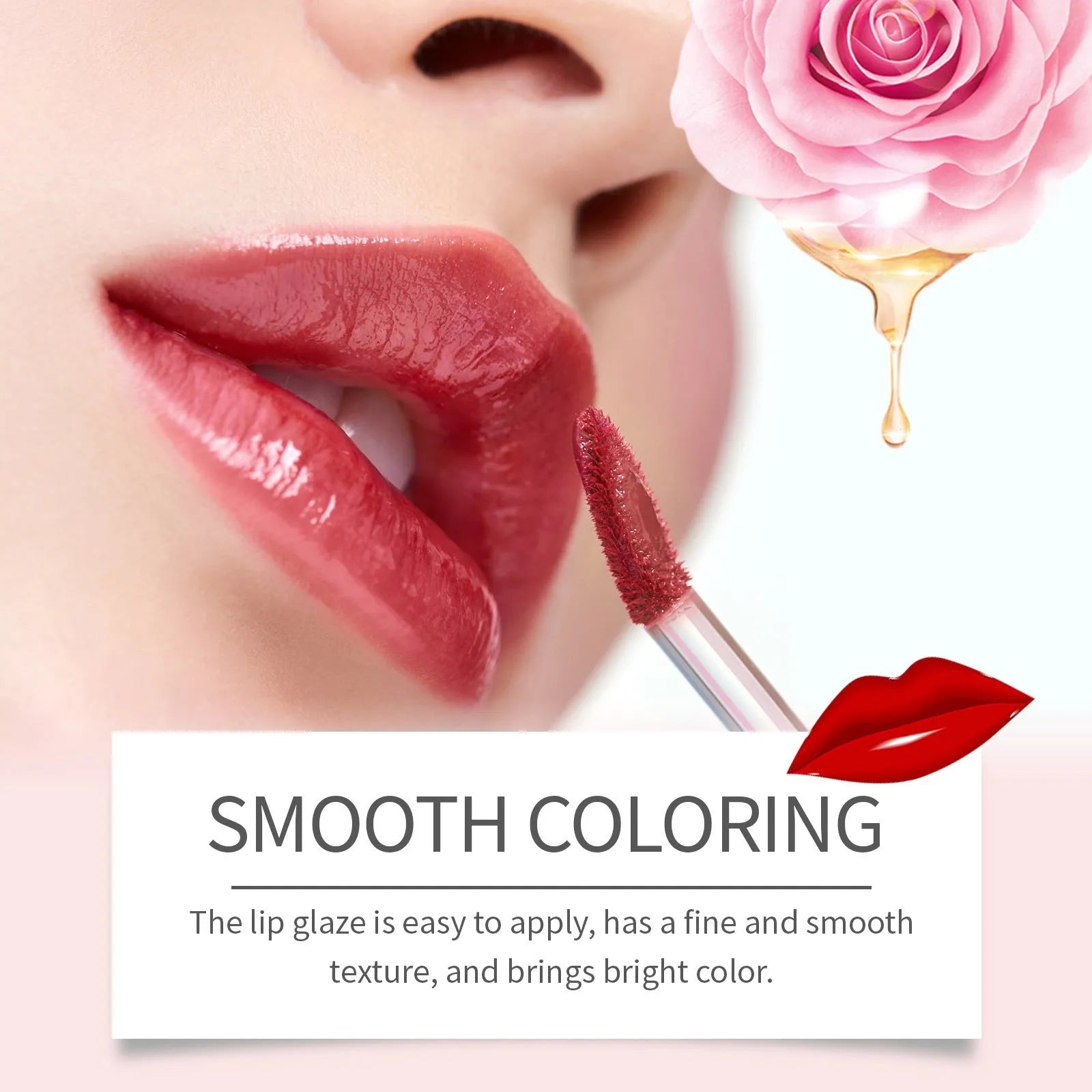 Double-headed lip liner and lip lacquer pen makeup product in matte finish.