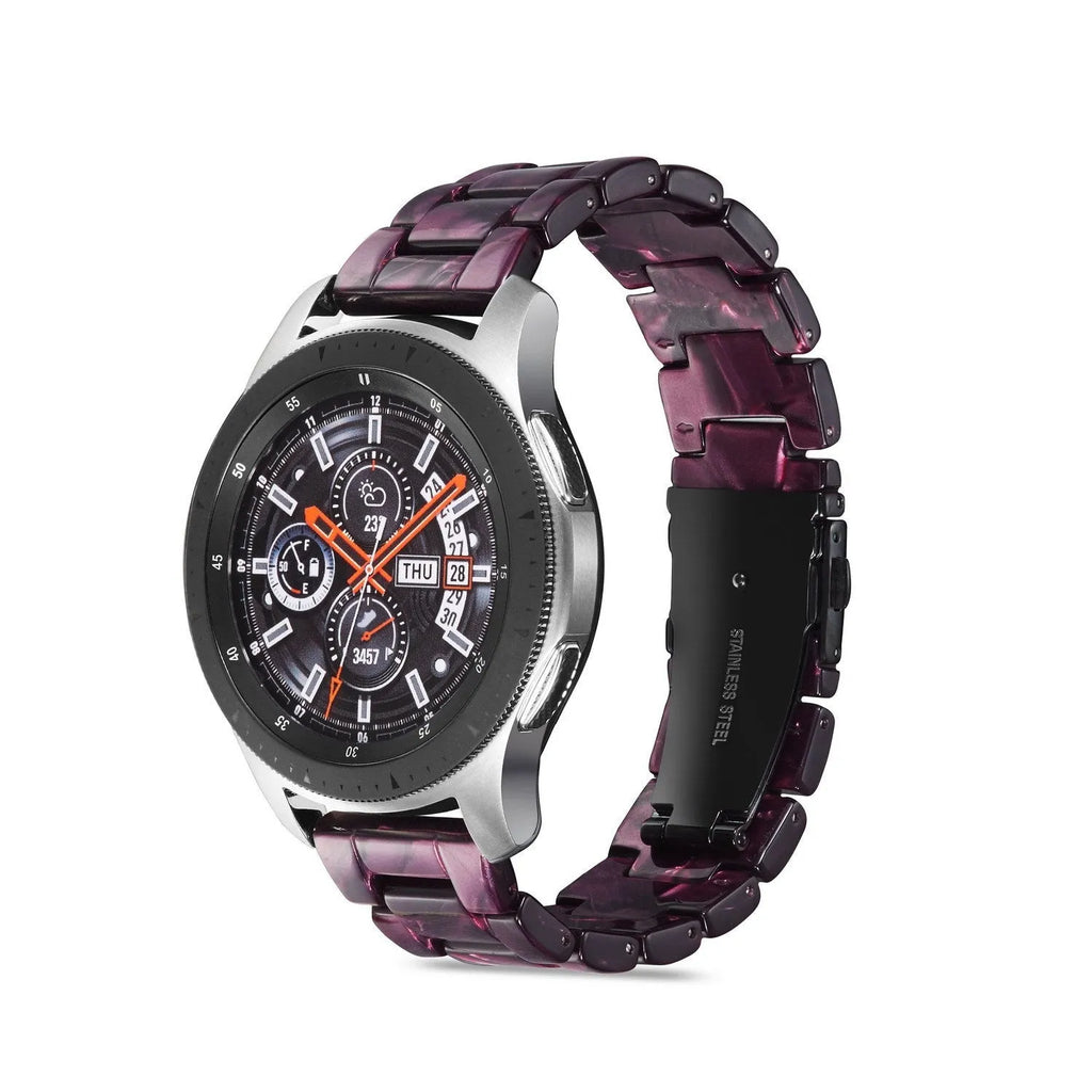 Universal resin watch strap for Apple Watch 22mm width 170mm length simple style multiple colour options