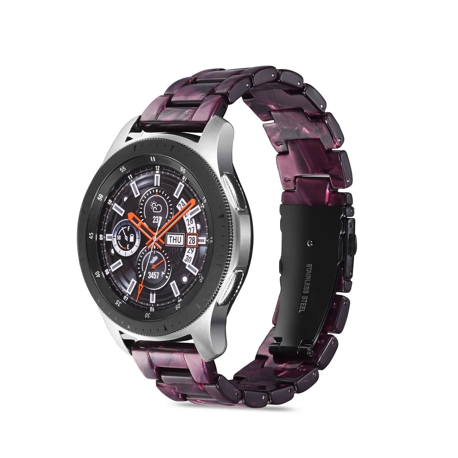 Universal resin watch strap for Apple Watch 22mm width 170mm length simple style multiple colour options