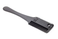 Pet razor comb and brush tool for dogs and cats with spare blades on a white background.