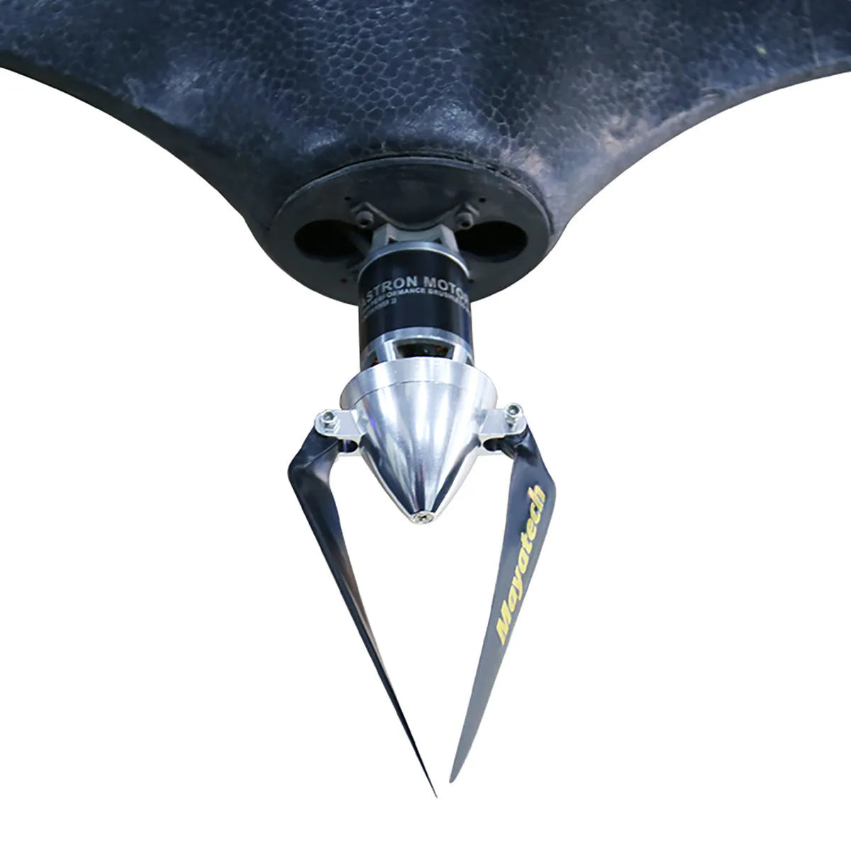 Black folding paddle with quick disassembly mechanism, measuring 12 cm by 6.5 cm.
