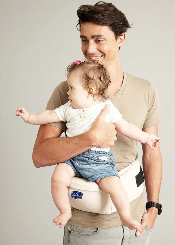 Front hugging baby waist stool in single waist style for holding children 3 to 36 months, available in multiple colours