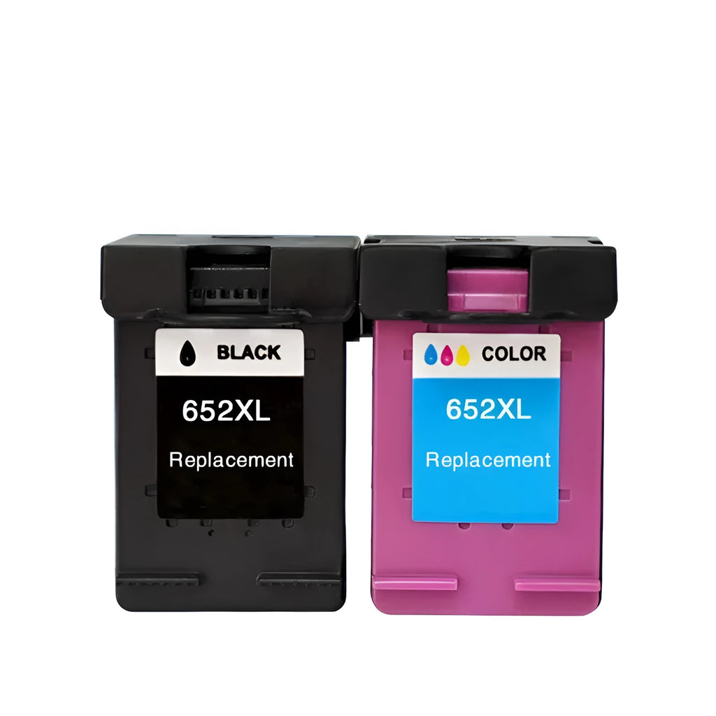 Refillable black and colour ink cartridge for HP Deskjet and Officejet printers.