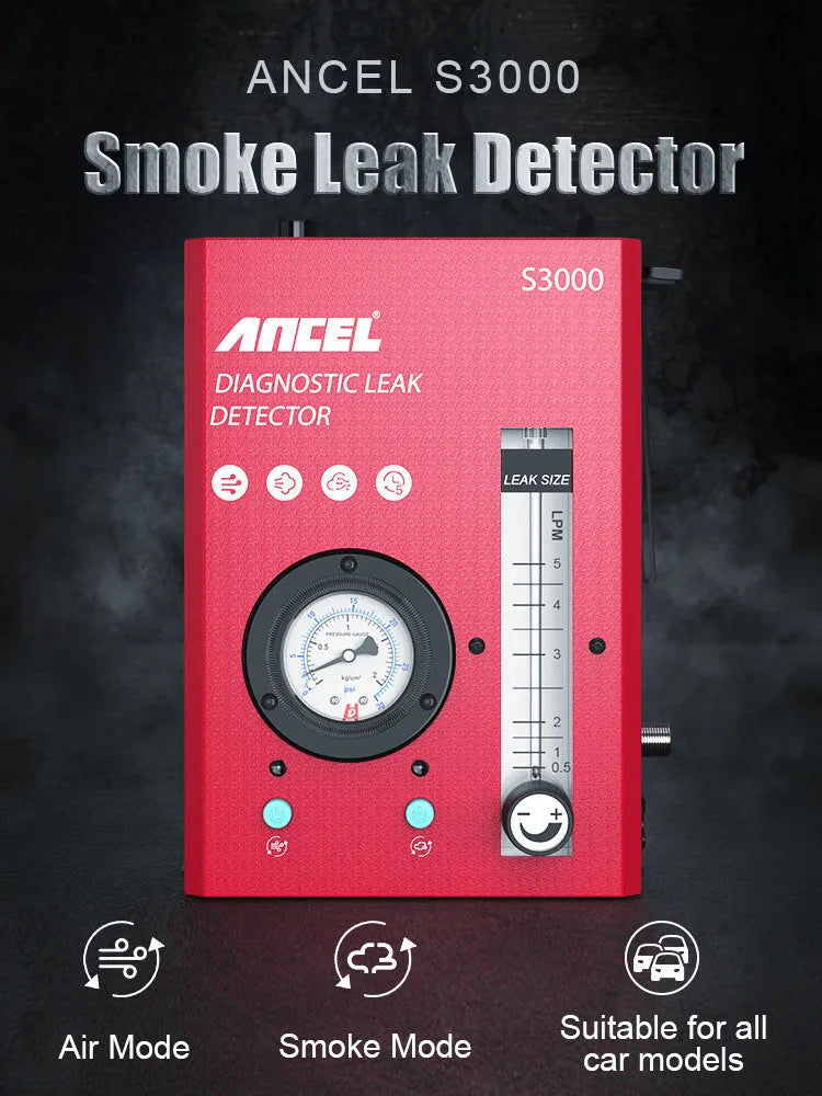 S3000 car smoke detector vacuum leak tool for automotive engine system diagnostics