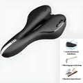 Thickened soft silicone bicycle saddle cushion with PU leather cover and included wrench