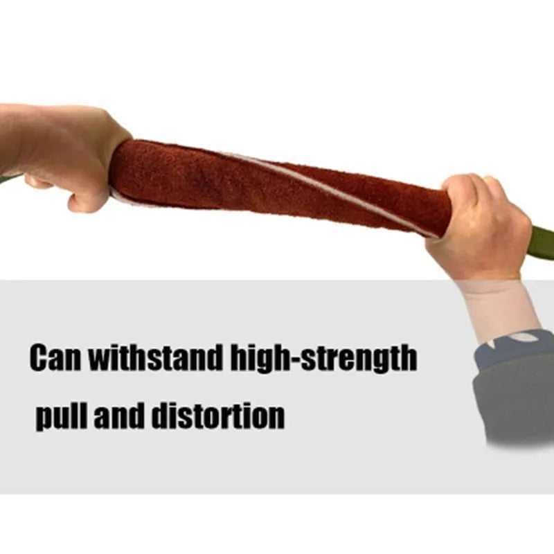 Dog biting stick training stick made from cowhide, 40cm length, picture color, for bite force training