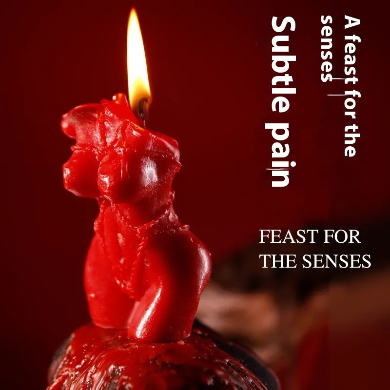 Smoked low temperature soy wax candle in rose red, spring pink, and lilac purple colours.