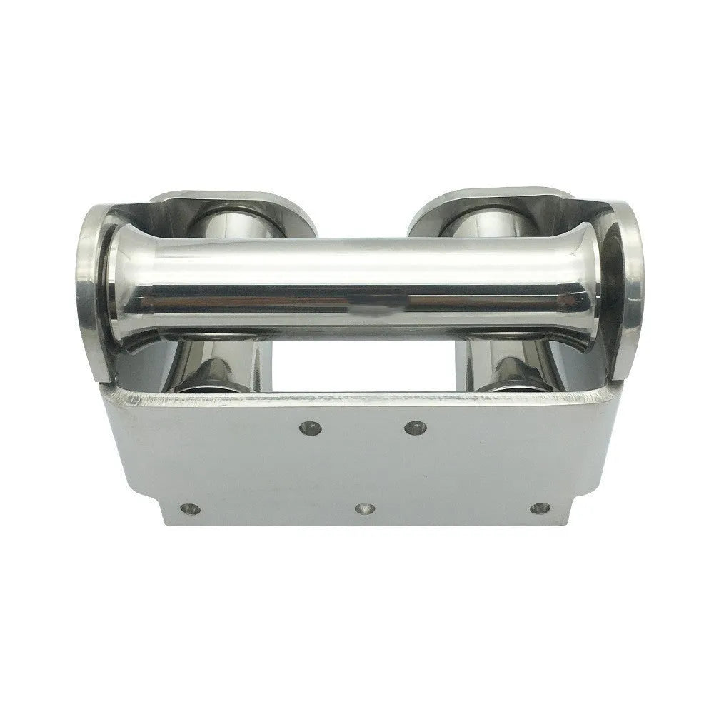 316 stainless steel solid roller guide anchor wheel seat 100 x 150mm model 3311SA mirror polished marine hardware