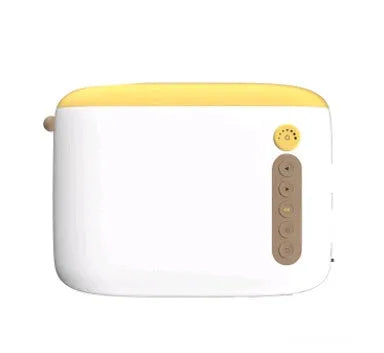 YG200 mini LED pocket projector with USB and HDMI ports, black casing, and optional battery pack