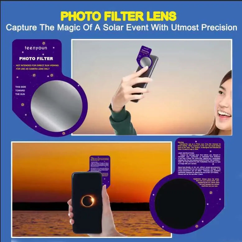 Professional solar eclipse sunglasses for adults with UV resistant lens and paper frame