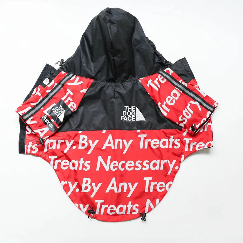 Leisure raincoat in black, windproof and waterproof design for outdoor use