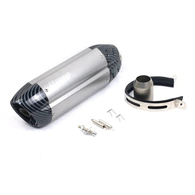 Stainless steel motorcycle exhaust modification pipe with hexagonal shape