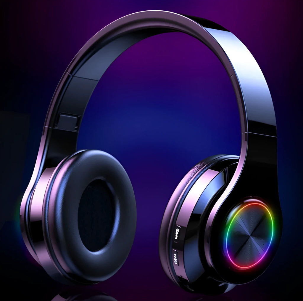 T6 wireless Bluetooth headset shown in use for hands-free calling and music listening.