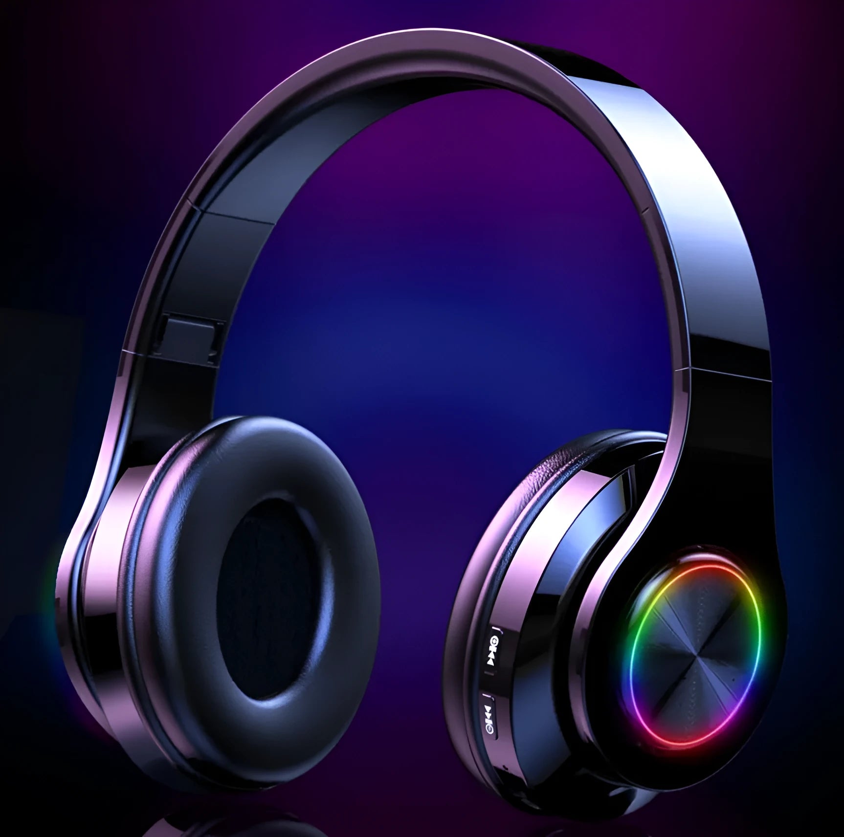 T6 wireless Bluetooth headset shown in use for hands-free calling and music listening.