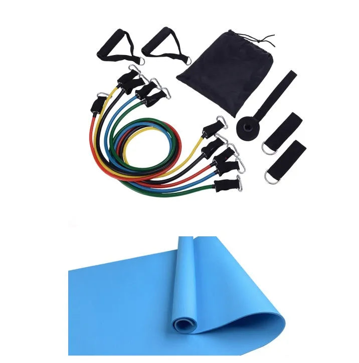 Black abdominal wheel roller with mat on floor for quiet core training exercise