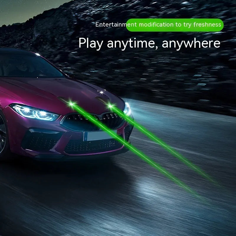 Remote-controlled car anti-collision strobe light with USB charging cable