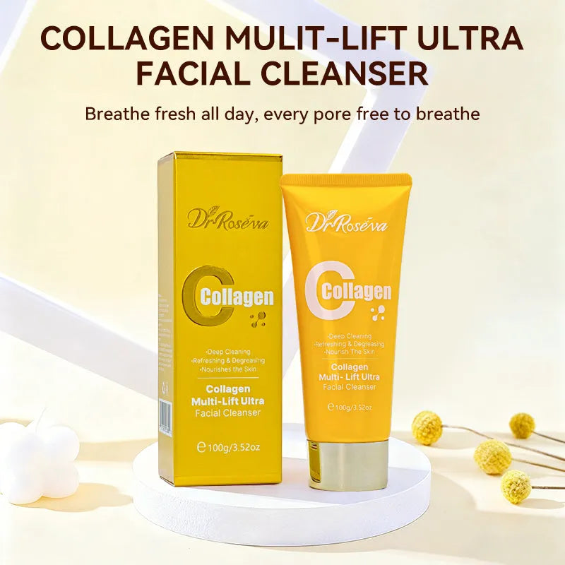 DR.ROSEVA Collagen Gently Deep Cleansing Cleanser Face Wash 110g tube