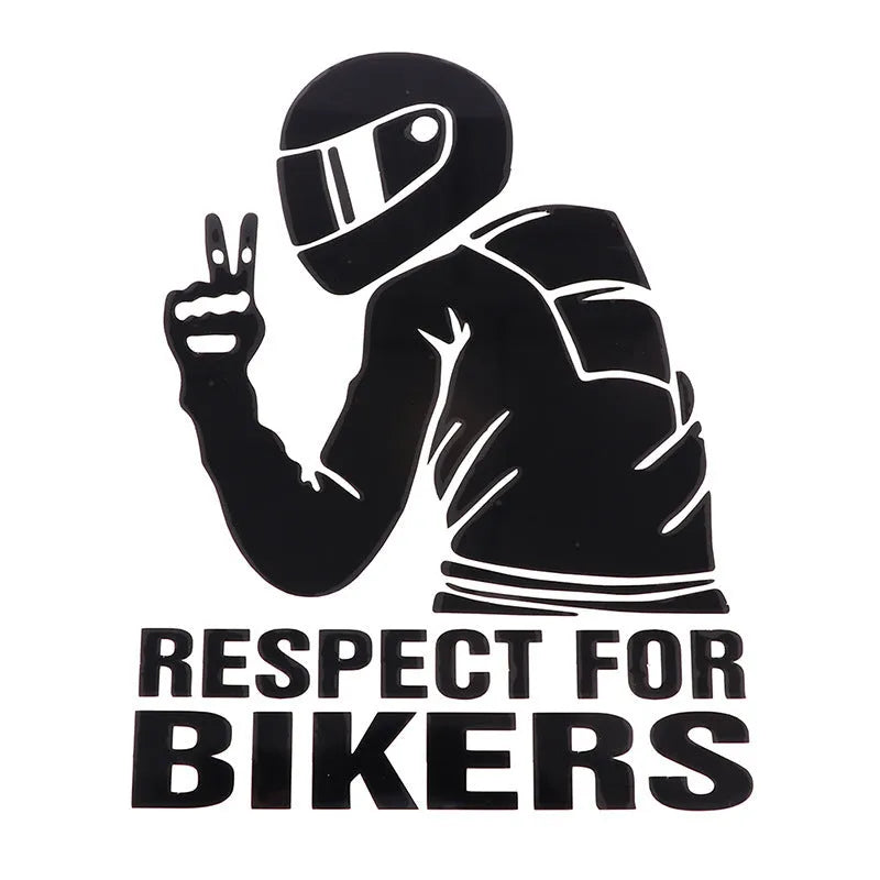 15x11cm motorbike body sticker in six finishes including reflective silver, 3D carbon fibre, and black