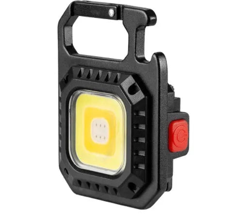 Portable LED torch in aluminium alloy and PC with 500lm brightness, waterproof, and magnetic base