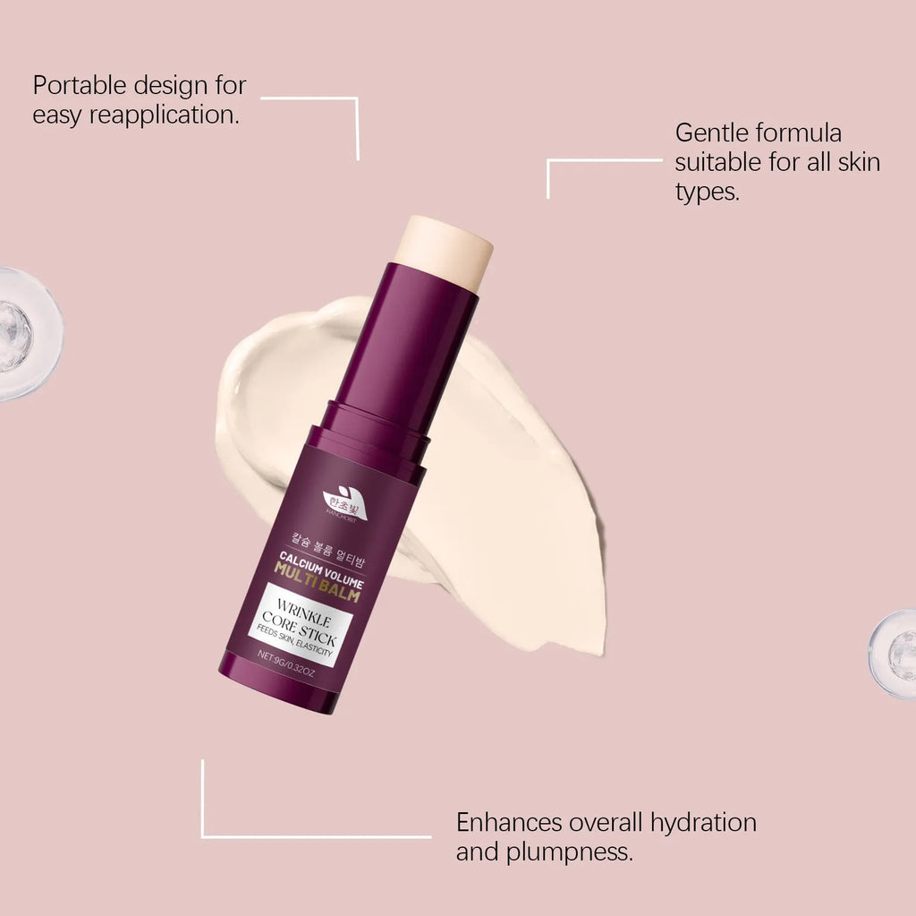 Multi-effect Moisturizing Cream Stick 9g with vitamin C and collagen in twist-up stick packaging