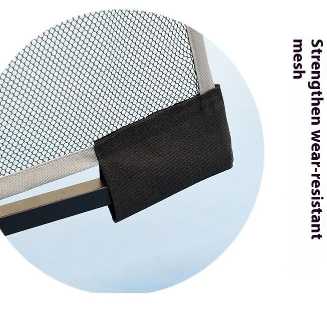 Portable automatic basketball rebound net hanging on a hoop for solo shooting practice.