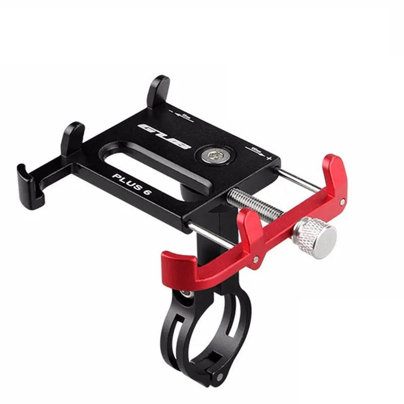 Aluminium alloy bicycle mobile phone holder in black with 50cm width for navigation mounting